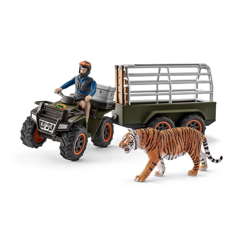 Schleich - Quad Bike with Trailer and Ranger 42351