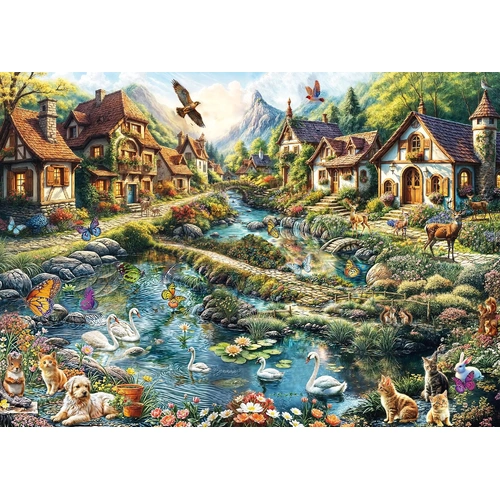Schmidt -  Village On The Edge Of The Forest Puzzle 1000pc