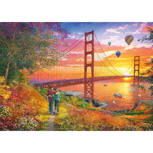 Schmidt - Walking To The Golden Gate Bridge Puzzle 2000pc