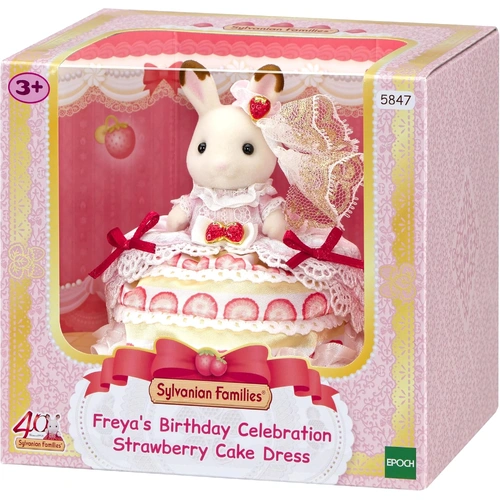 Sylvanian Families - Freya's Birthday - Strawberry Cake Dress