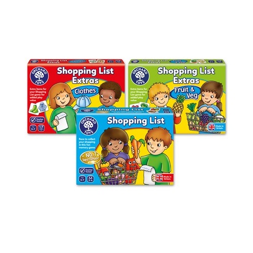 Orchard Toys - Shopping List Game and Extra Packs Bundle