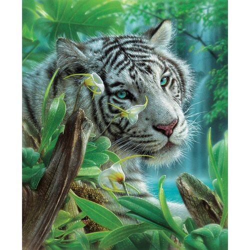 Sunsout - White Tiger Of Eden Puzzle 1000pc