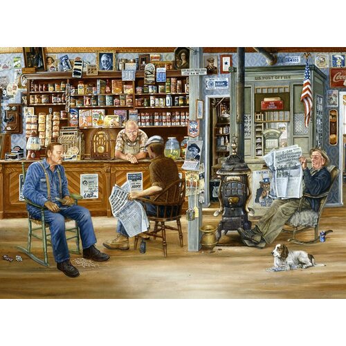 Sunsout - A Day At The Shop Large Piece Puzzle 500pc