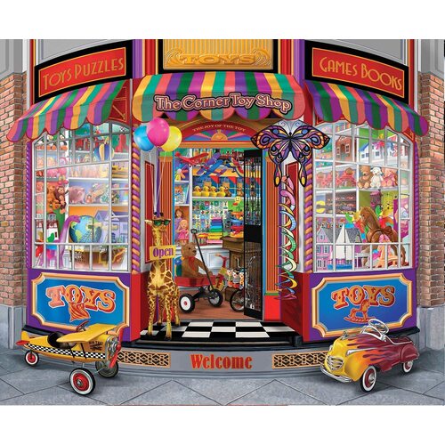 Sunsout - The Corner Toy Shop Large Piece Puzzle 300pc