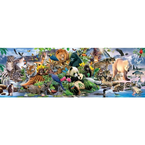 Sunsout - Around the World Panoramic Puzzle 500pc