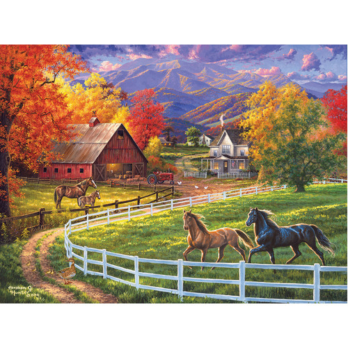 Sunsout - Horse Valley Farm Puzzle 1000pc