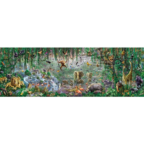 Sunsout - African Mural Panorama Puzzle 500pc