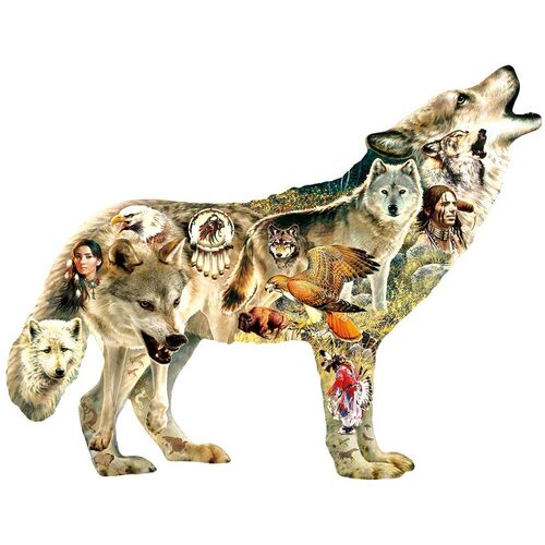 Sunsout - Native American Wolf Puzzle 750pc