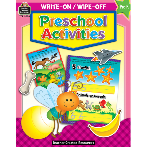 Teacher Created Resources - Preschool Activities Write-On Wipe-Off Book