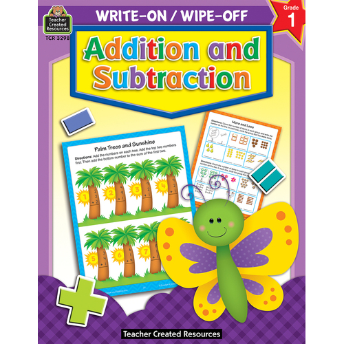 Teacher Created Resources - Addition and Subtraction Write-On Wipe-Off Book