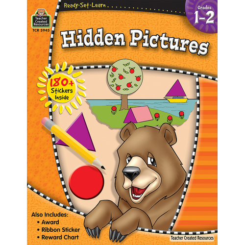 Teacher Created Resources - Hidden Pictures Ready Set Learn Book - Grade 1–2