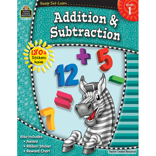 Teacher Created Resources - Addition & Subtraction Ready Set Learn Book - Grade 1