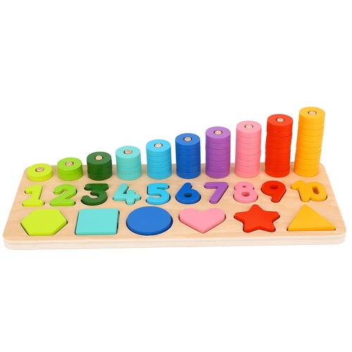 Tooky Toy - Counting Stacker with Shapes