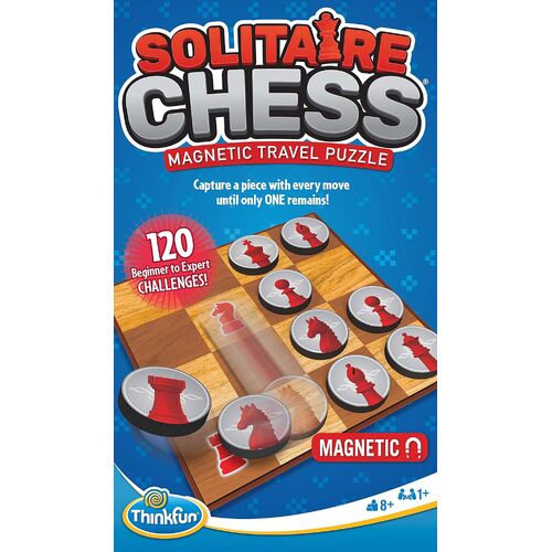 ThinkFun - Solitaire Chess Magnetic Travel Game