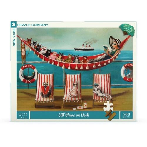 New York Puzzle Company - All Paws on Deck Puzzle 500pc