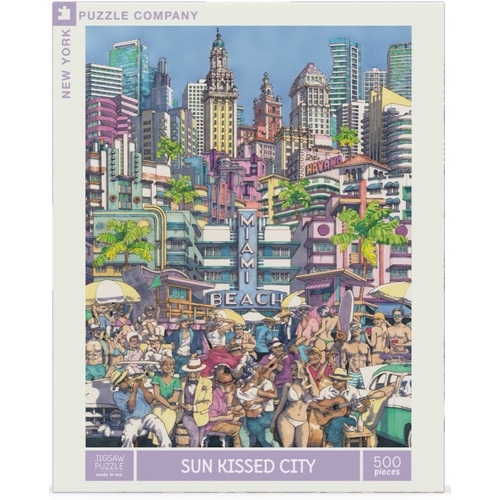 New York Puzzle Company - Sunkissed City Puzzle 500pc (DAMAGED BOX)