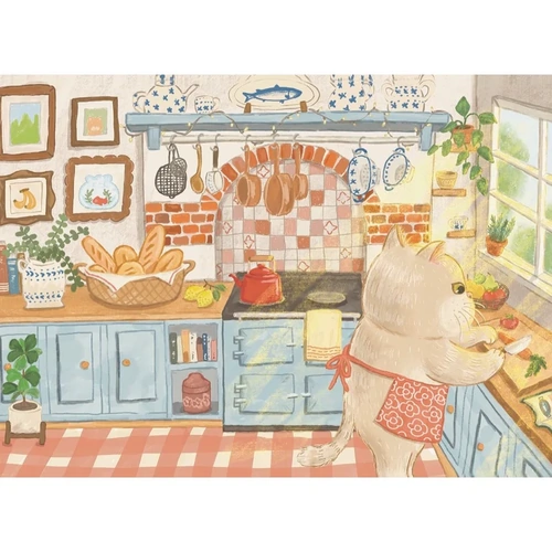 The Puzzle Collab - Cat in The Kitchen Puzzle 500pc
