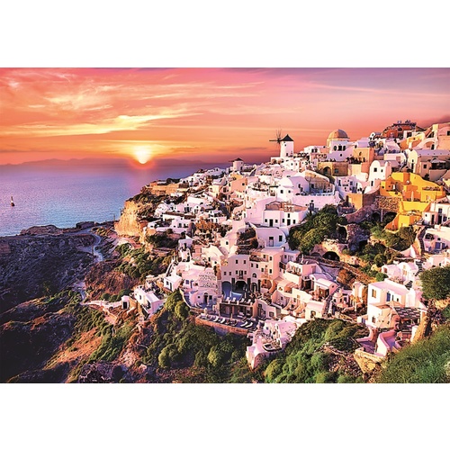 Trefl - Sunset Over Santorini Puzzle 1000pc