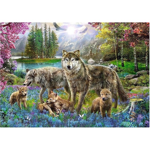Trefl - Wolf Family Puzzle 1000pc