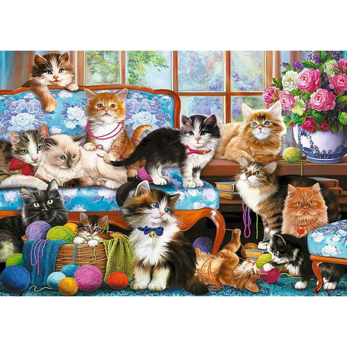 Trefl - Cat Family Puzzle 500pc