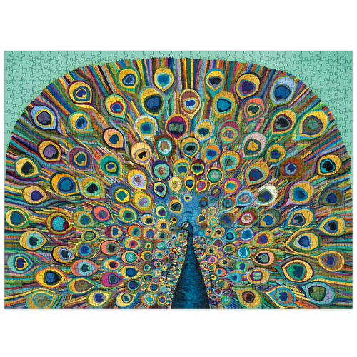 WerkShoppe - Gold Peacock Puzzle 1000pc