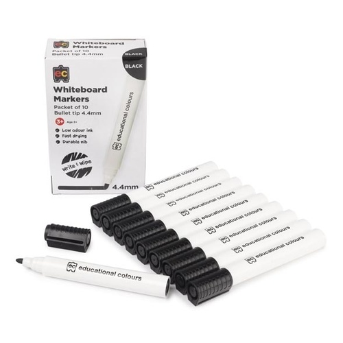 EC - Whiteboard Marker Thick Black (10 pack)